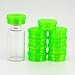 Protective Flexible Vial Caps Multi Pack, 1ml-100ml Sizes, Clear - Slip-On Design 1 (Neon Green, 1-4ml (10 Pack))
