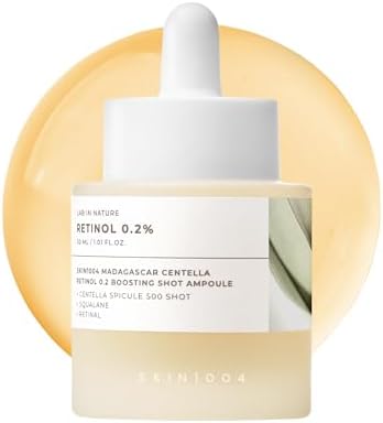 SKIN1004 Madagascar Centella Retinol 0.2 Boosting Shot Ampoule 30...