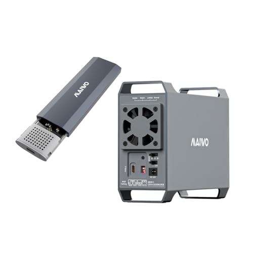 Gabinete NVME 10Gbps - 2 Bahías RAID SATA miniatura 1