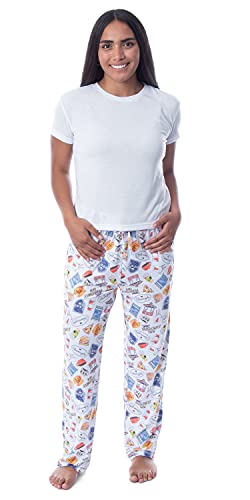 Gilmore Girls Womens' Icons Toss Print Luke's Diner Stars Hollow Pajama Pants4