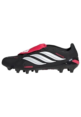 adidas Unisex League Fold-Over Tongue Artificial Ground Football Boots, Core Black/FTWR White/Lucid Red, 37 1/3 EU