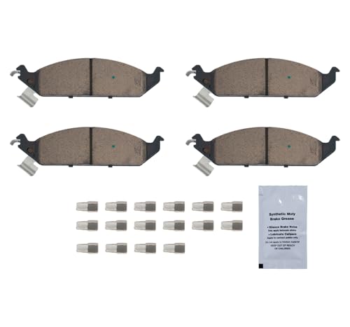 Image of HUSCH D650 Front Ceramic Brake Pads Kit Fit For Chrysler Cirrus 1995-2000, For Sebring 1996-2000, For Stratus 1995-1997, For Dodge Neon 1997-1998, For Stratus 1995-2000, For Plymouth Breeze 1996-2000
