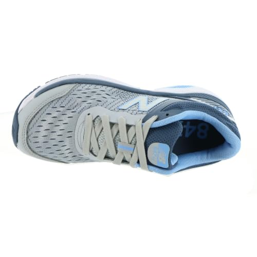 Image of New Balance Women's 847 V4 Walking Shoe, Light Aluminum /Vintage Indigo /Team Carolina, 9 N US