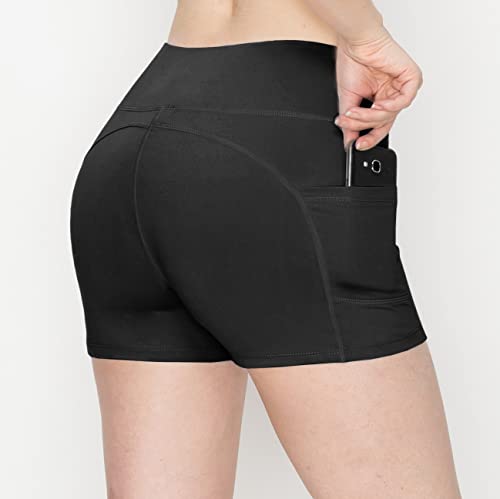 ALWAYS Women's 3" Soft Biker Shorts with Pockets3