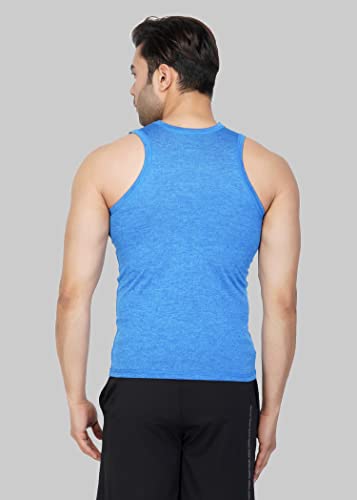 Image of Vector X OMT-199 Men Sleeveless Tshirt, Textured Vest for Men, Polyester Sando for Gym, Cycling, Running, & Other Sports
