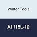 Walter Tools A1115L-12 12 mm HSS NC Spot Drill, 6 mm Length of Cut, 30 mm Extension Length, 170 mm Overall Length