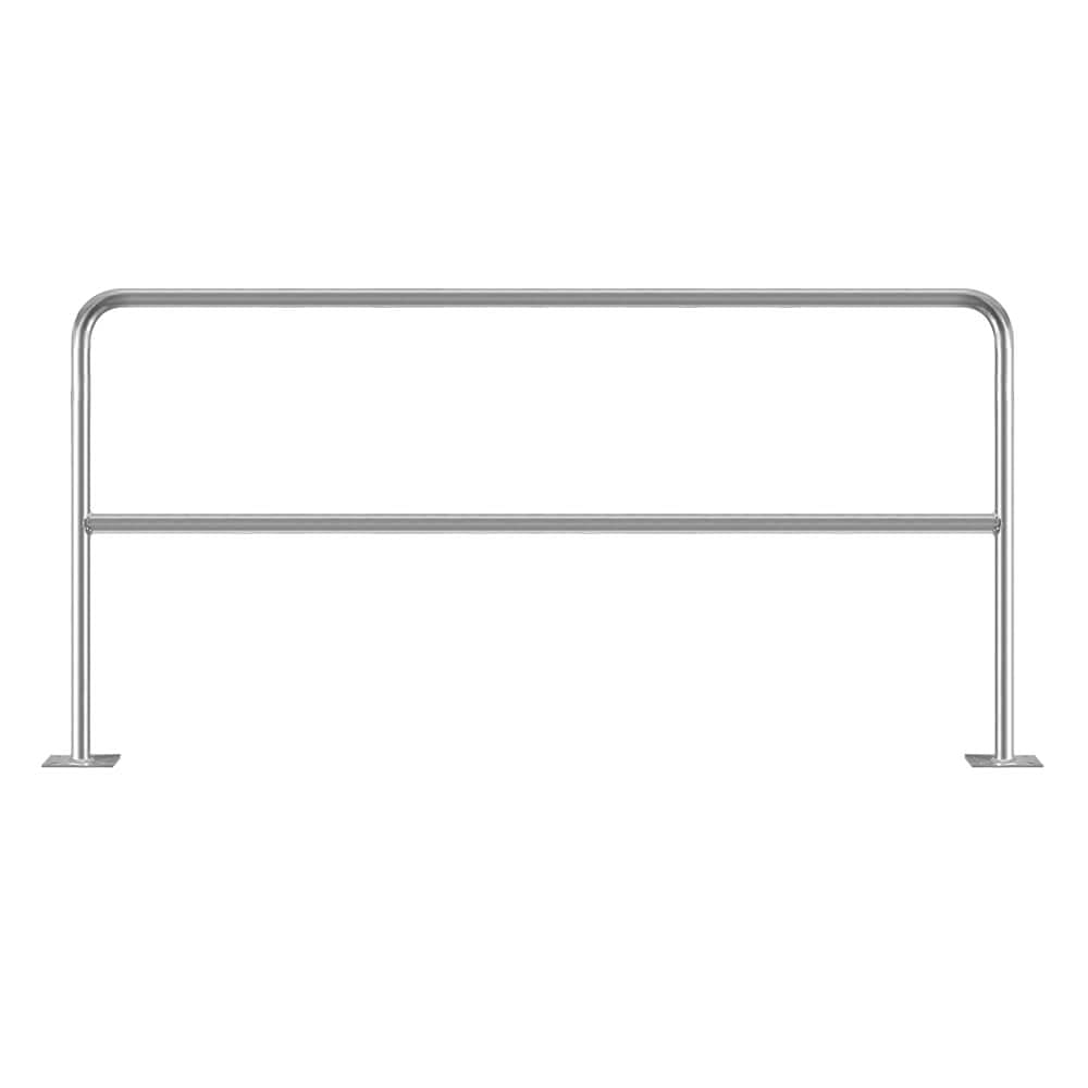ROBUSTO Rammschutzbügel ECO, Knieholm, fvz, aufdübeln, Stahl, Ø 4,2cm, 200x100cm, Art.-Nr. 608773 | Stahlbügel | Rammschutzbügel