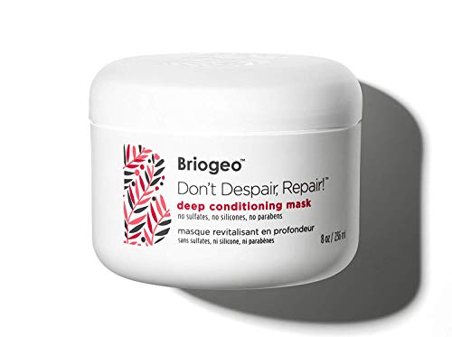 Briogeo - Don’t Despair, Repair! Deep Conditioning Mask, Intense Hydration for Those with Dry, Damaged, Chemically Treated and/or Lifeless Hair, 8 oz (2 pack)