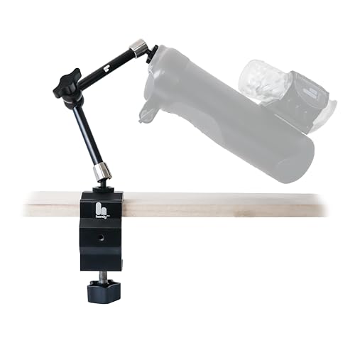 the handy handsfree desk mount sex toy - automatic male masturbator with clamp holder - adjustable arm mount