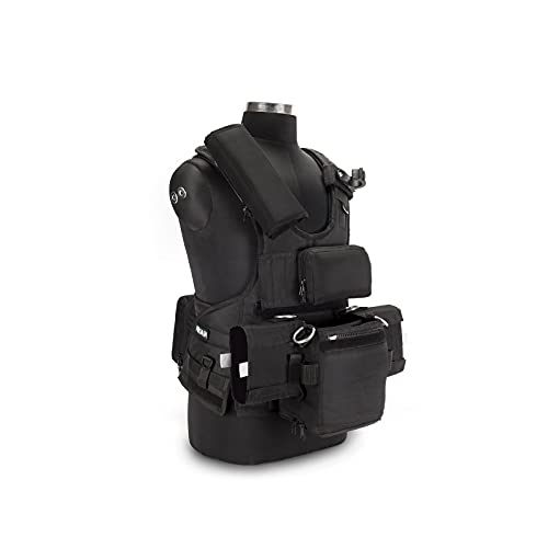 Image of PROAIM ATV Audio Tactical Vest for Sound Recordists & Boom Operators | Breathable tactical vest with multiple storage pouches, MOLLE webbing, and adjustable fit for location sound work