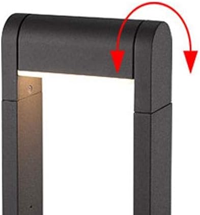 Generic AC Decoration Outdoor Light Lamp Garden Simplicity Outdoor Post Lantern Waterproof And Dustproof Energy Saving Lamp Villa Fence Lamp Post Light Fixture Rotatable Light Source Court photo 2