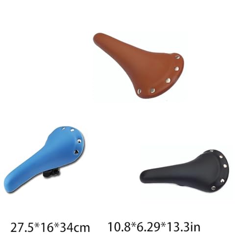 Selle velo marron à rivets idéale pour vos randonnées de week-end