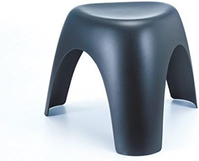 Elly and Co. Elephant Stool for Children and Toddlers For Bedrooms and Playrooms Durable Stool Chair Measures 19.5x19.5x14.5 Inches (Black)