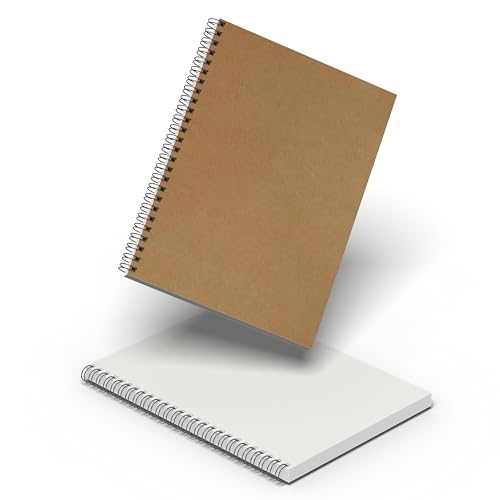 Image of PaperO Professional A4 Dot Grid Notebook | 5MM Dot Design | A4 Size (8.5 x 11 inches) | Ideal for Architects & Designers | Kraft Cover | 100 Pages | (DOT GRID 3)