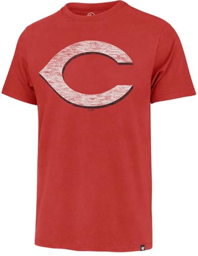 Image of 47 Brand MLB Men's Team Color Distressed Imprint Primary Logo Short Sleeve Baseball T-Shirt