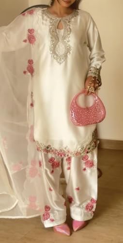 Sitara Styles Silk Motif Embroidered Salwar Suit Set - Image 3