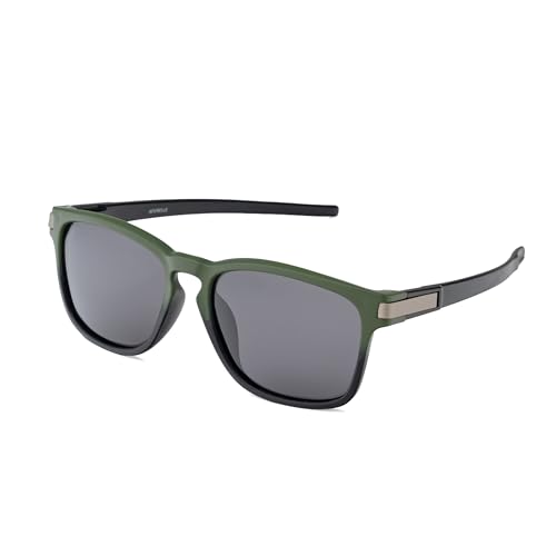 Image of Aferelle Meganfox Series Unisex Polarized Resin Lens | 100% UV Protection | Retro Square | German Polyamide Crack Proof Unbreakable Frame | Medium