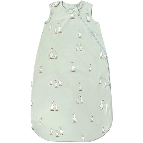 Image of Ecolino Organic Cotton Baby Sleep Sack - 2-Way Zipper Baby Wearable Blanket - Toddler Sleeping Bag Sack - 18-36 Months - Goose
