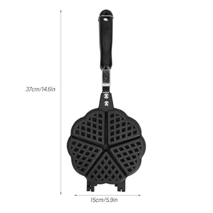 Waffeleisen-Pfanne, 5,9-Zoll-Love-Backform aus Aluminiumlegierung Für Waffeln, Leicht zu Reinigen, Geeignet Für Den Gewerblichen Und Privaten Gebrauch – Bild 5