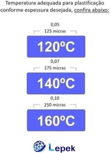 Polaseal A4 200 unidades Plástico para Plastificação Pouch Film 0,05 - LEPEK