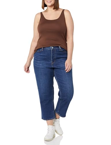 Image of Amazon Essentials Women's Slim-Fit Thin Strap Tank Top, Pack of 2