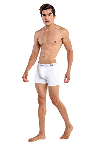 Image of TRYB Sports Underwear for Men | Stretchable Active Square Cut Trunks for Running & Gym Workout | Quick Dry, Breathable, Moisture Wicking & Anti Chafing | Sports Innerwear Boxers