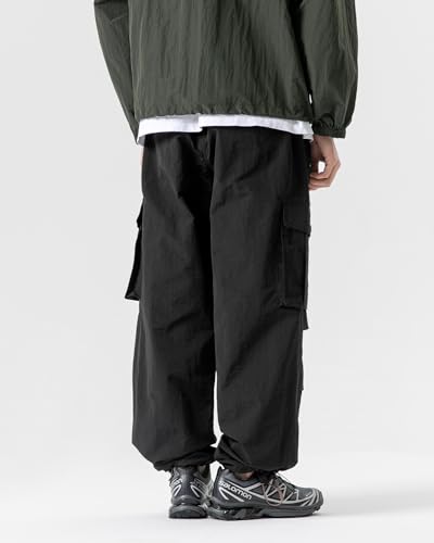 Unisex Parachute Cargo Pants Y2k–Quick Dry Joggers Lightweight Waterproof Baggy Hiking Fishing Work Pants for Outdoor4