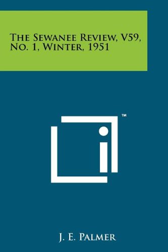 The Sewanee Review, V59, No. 1, Winter, 1951