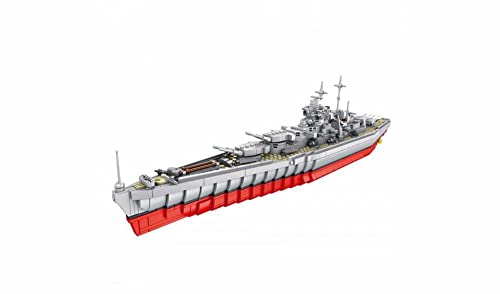 BlueBrixx 637004 Marke Panlos - Schlachtschiff Bismarck aus Klemmbausteinen mit 1602 Bauelementen. Kompatibel mit Lego. Lieferung in Originalverpackung Cover