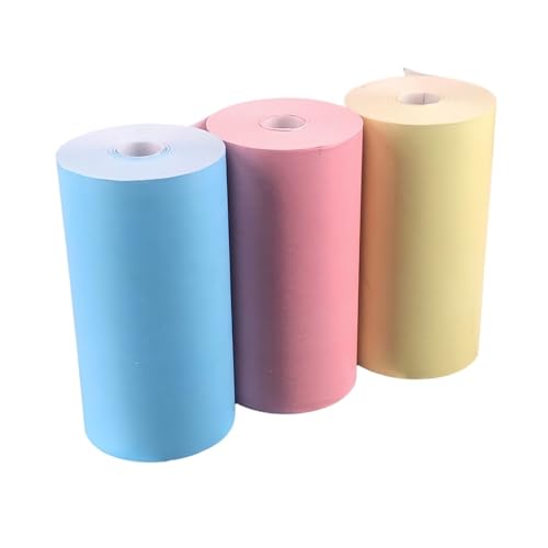 MA M[ 3[܂9[pbN 57x30mm Sܕt P1 A6v^[p(3Rolls Color)