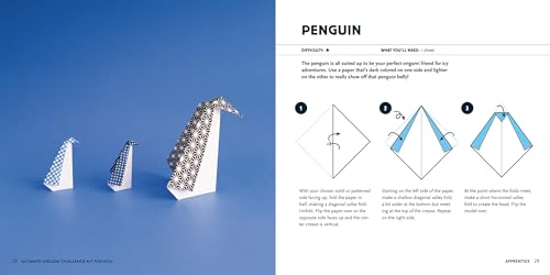 Image of Ultimate Origami Challenge Kit for Kids 8-12: Fun Projects and Step-by-Step Folding Techniques to Go from Novice to Pro (90 Paper Sheets / 30 Projects Included)