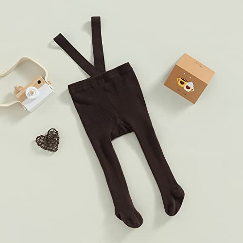 Karwuiio Infant Baby Knit Overall Tights High Waisted Thick Leggings Stockings Baby Girls Boys Suspender Playsuit3