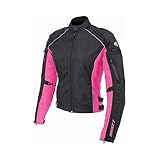 Joe Rocket Turbulent Women's Men's Street Motorcycle Jackets - Black/Pink / 2-Diva