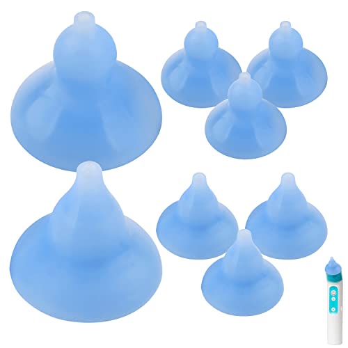 Image of [8 Pack] Impresa Silicone Tips for Nose Frida Electric Nasal Aspirator - Extra Tips for Nasal Aspirator for Baby and Toddler - Replacement Tips for Baby Nasal Aspirator - 2 Shapes Included