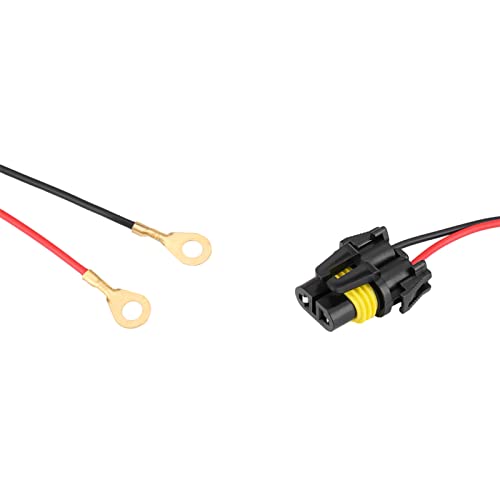 Akozon cablaggio fendinebbia auto + Kit cablaggio interruttore fendinebbia, 12V universale LED per auto Interruttore on/off fendinebbia Kit relè fusibile cablaggio