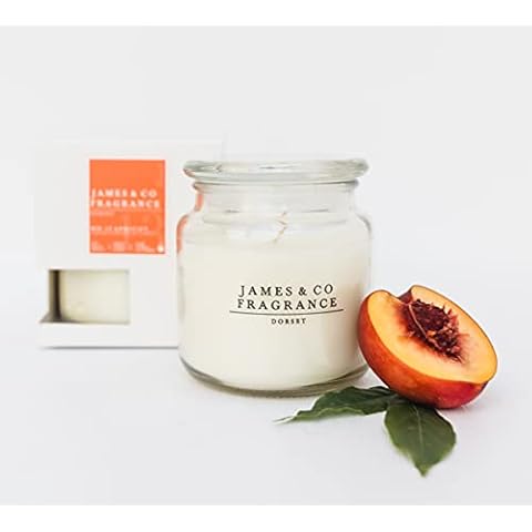 James & Co No.13 Apricot Large Jar Candle Cover