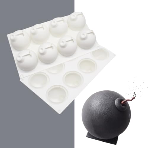 mostsom Round Shape Baking Mold For Pastry And Accessories Cake Decorating Tools Silicone Mould Bakeware Muffin Cupcake Molds (Round B_11.8X6.88X2.6 inch)