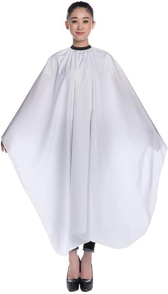 Hot Hairs Nylon Hair Cutting Salon Accessories Barber Cape Apron for Women Hairdressing Haircut Waterproof White Barber Apron for Ladies, White, Pack of 3-image-39