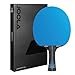 JOOLA Infinity GL Professional Ping Pong Paddles with Paddle Cover - 7-Layer Wood Fiberglass Blade - ITTF Approved - Pro Ping Pong Paddle for Advanced Control & Speed - Table Tennis Racket - Blue