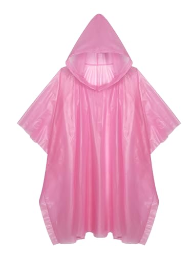 Rain Poncho for Kids Waterproof EVA Raincoat Reusable with Hood Rain Jacket for Children Girls Boys3
