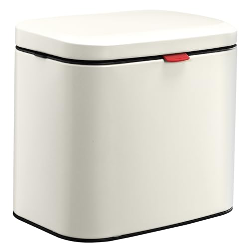 Navaris Poubelle de Porte Cuisine 4L - Petite Poubelle Murale ou Suspendue pour Camping Car Cuisine Salle de Bain Sous Evier Toilette WC Table Placard - Bac...