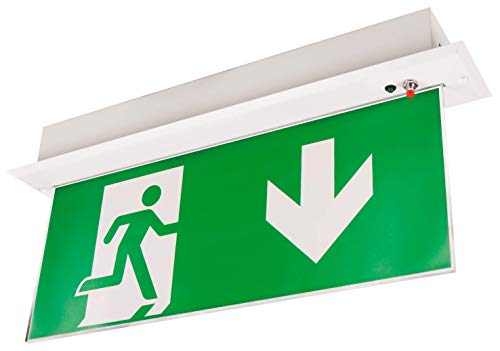6er Pack LED Ausstiegsschild Notfall Kombi Licht Mit