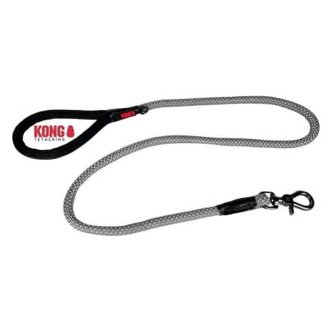 KONG Hundeleine I grau I robuste Tauleine Hund I Seil-Leine Cover