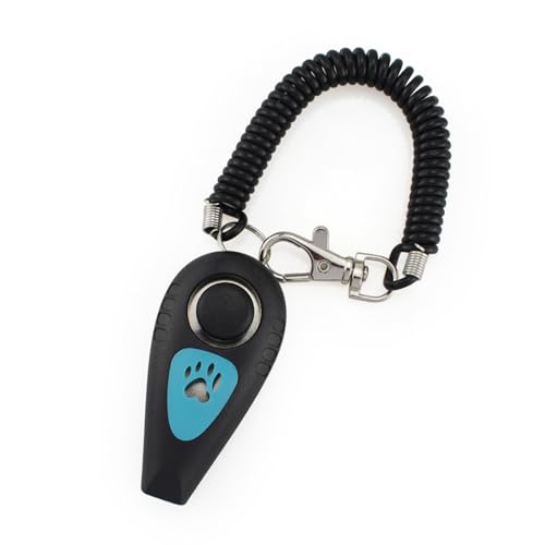 Mppchhn Hundeklicker Für Das Training,2 in 1 Welpentraining Clicker und Pfeife | Verhaltenshilfe mit Handgelenkband, Leise Rückrufpfeife für Hunde und Kleintiere