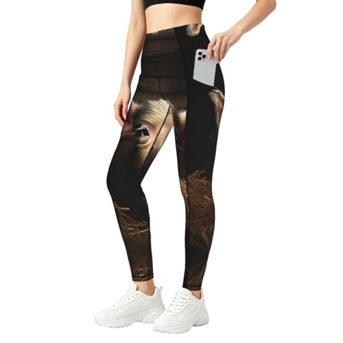 Leggings de moda deportivos para mujer con bolsillos laterales funcionales