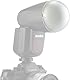 Godox AK-R11 Kuppeldiffusor, kompatibel mit Godox V1, V100, V1 Pro Rundkopf-Blitz, AD100 Pro, AD200 Pro II Rundkopf Flash und LED-Videolicht RS60R, RS60BI