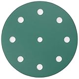 TigerShark 5 Inch Sanding Discs 9 Hole Wet Dry Grit 800/1200/1500/2000 20pcs Pack Special Anti Clog Coating Film Green Line Hook and Loop Dustless Random Orbital Sander Paper Super Fine