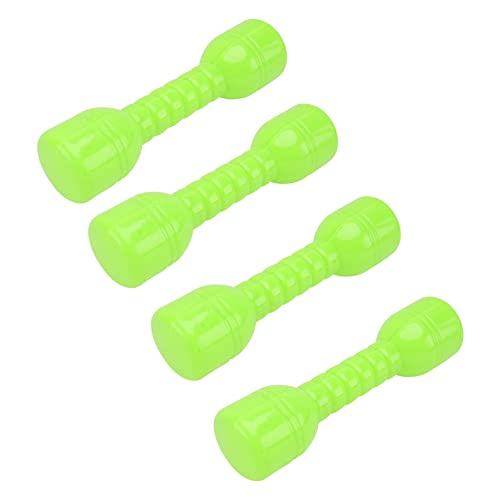 HOLIDYOYO 4Pcs Ergonomic Plastic Dumbbells for Kindergarten Morning Exercise Barbells for Enhances Coordination Skills Random Colors