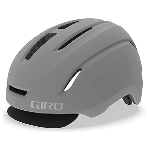 Giro Caden Adult Urban Bike Helmet - Matte Grey - Size M (55–59 cm)