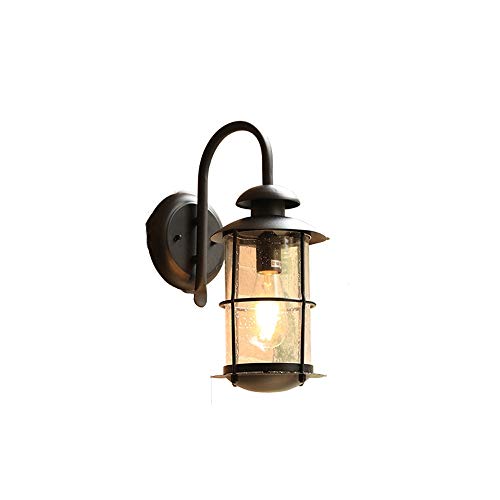 Lanterne murale extérieure en fer forgé étanche E27 pour l'éclairage de votre jardin